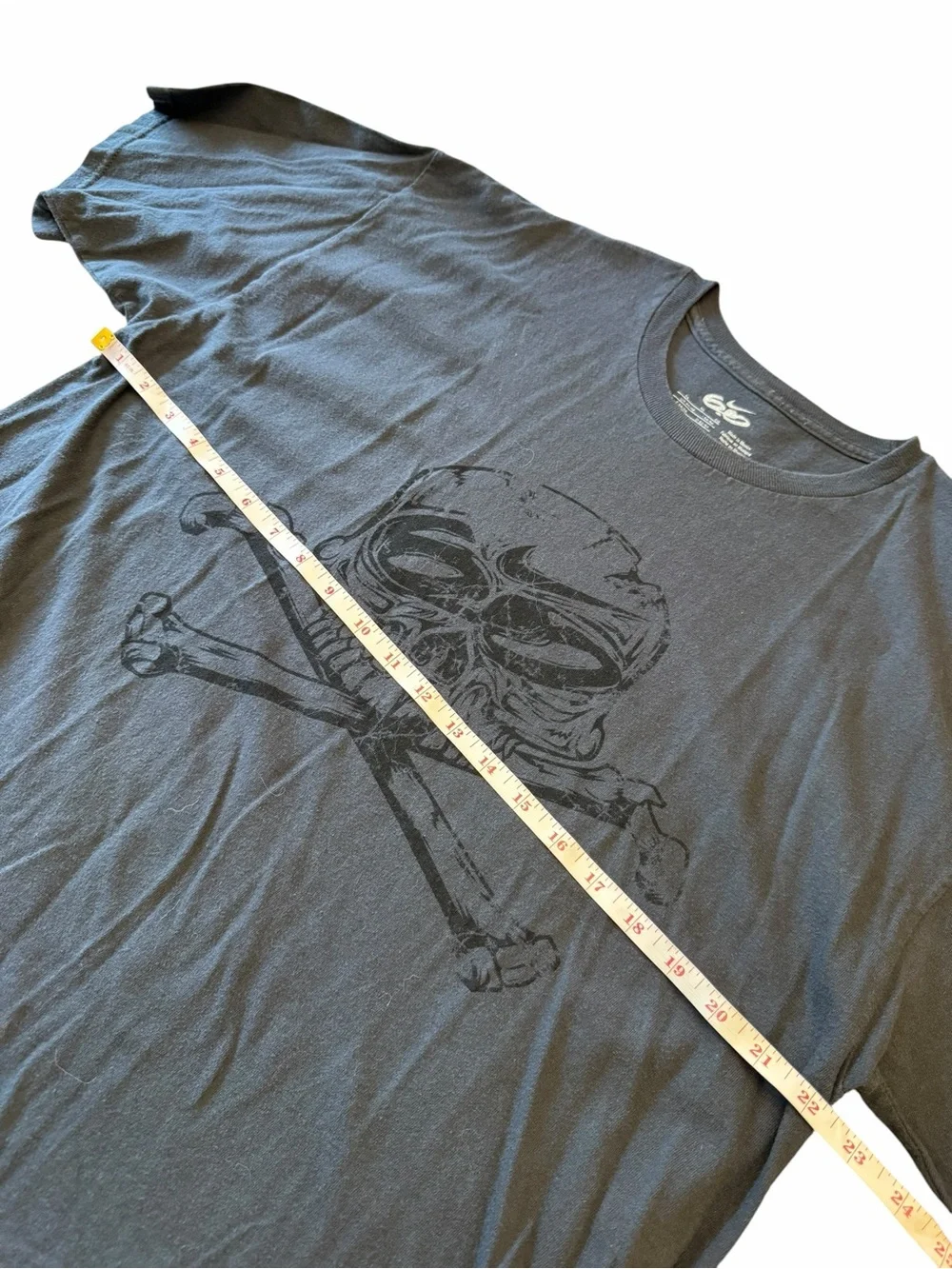 Vintage‎ Nike 6.0 Skull & Crossbones Art Design Black T Shirt Size XL Distressed